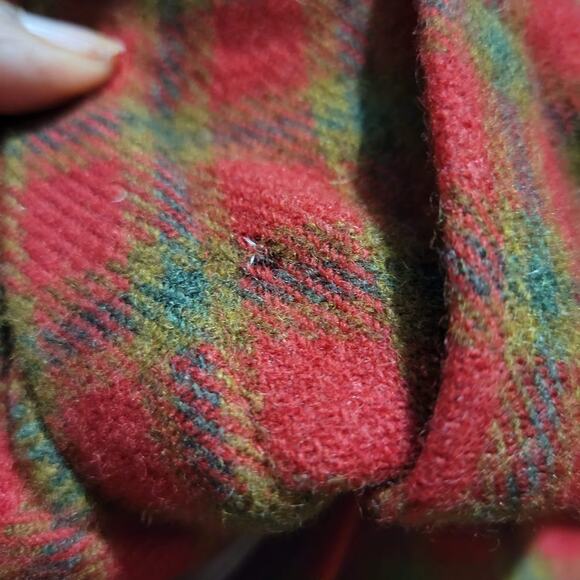 Vintage Abercrombie Plaid Skirt Red Tennis Pleated Mini Tartan Wool Size Small - Picture 12 of 16